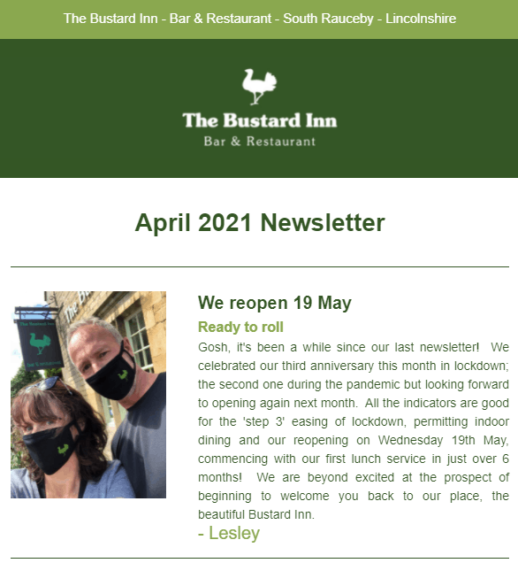 April 2021 Newsletter