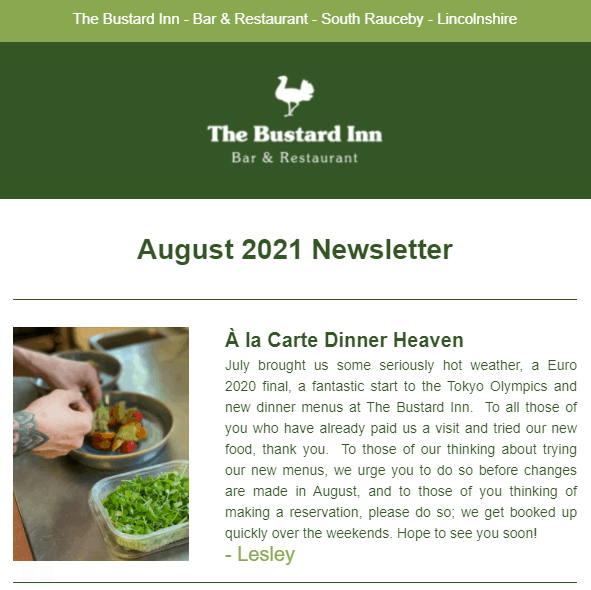 August 2021 Newsletter