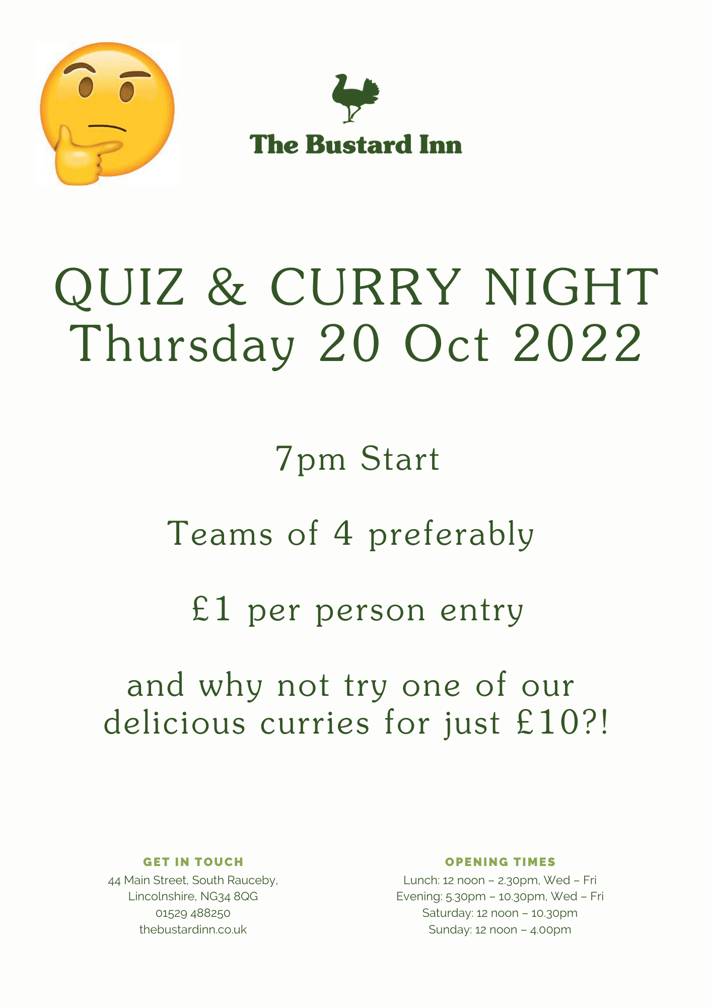 Quiz & Curry Night