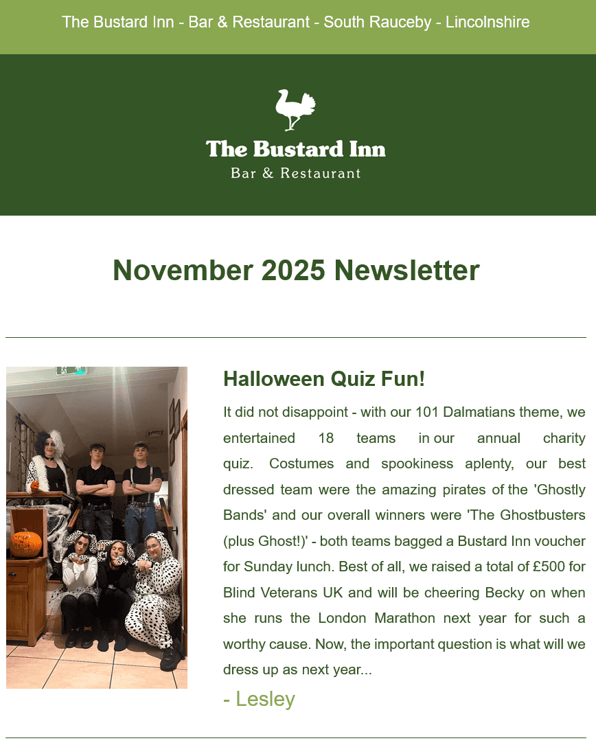 November 2025 Newsletter