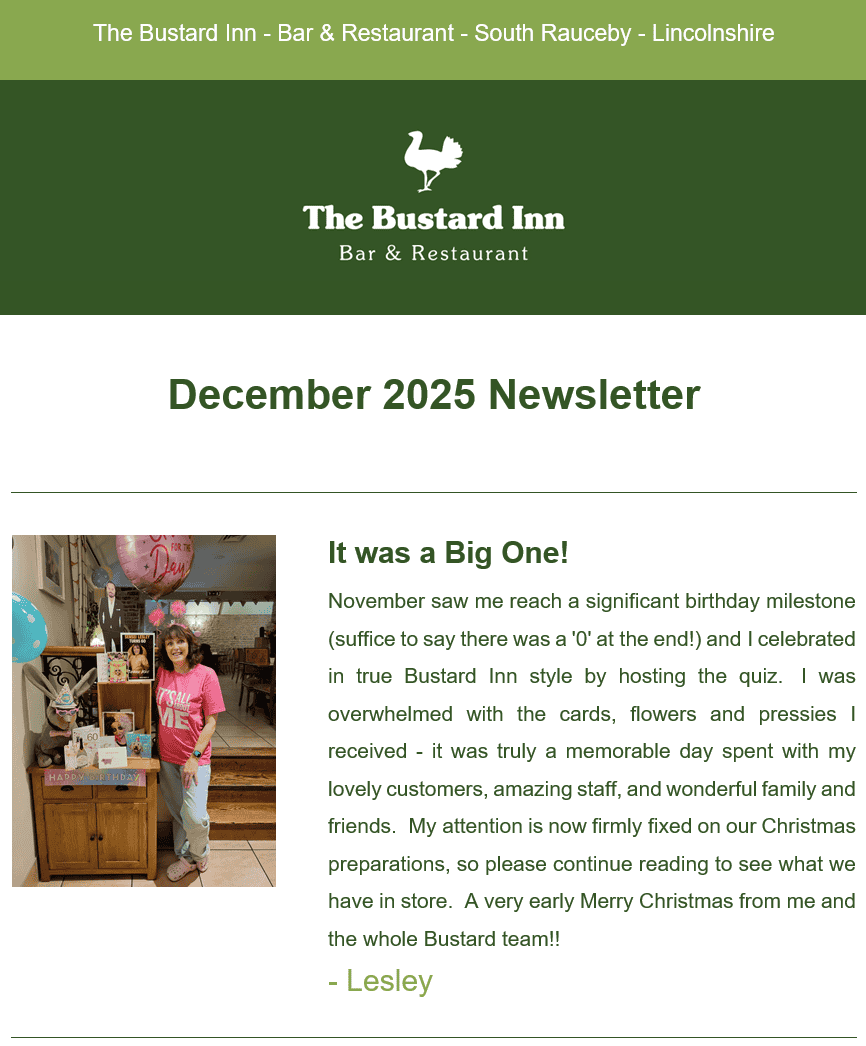 December 2025 Newsletter