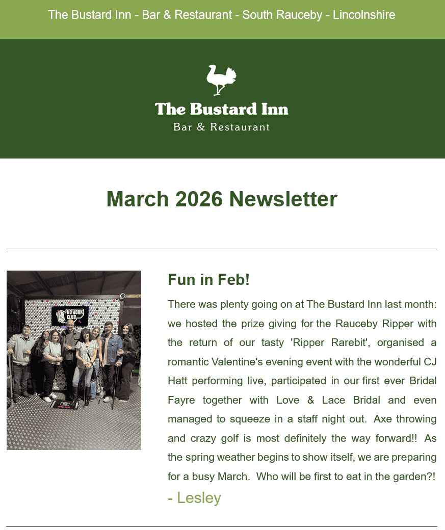 March 2026 Newsletter