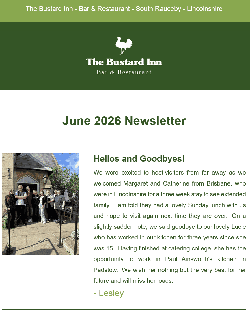 June 2026 Newsletter